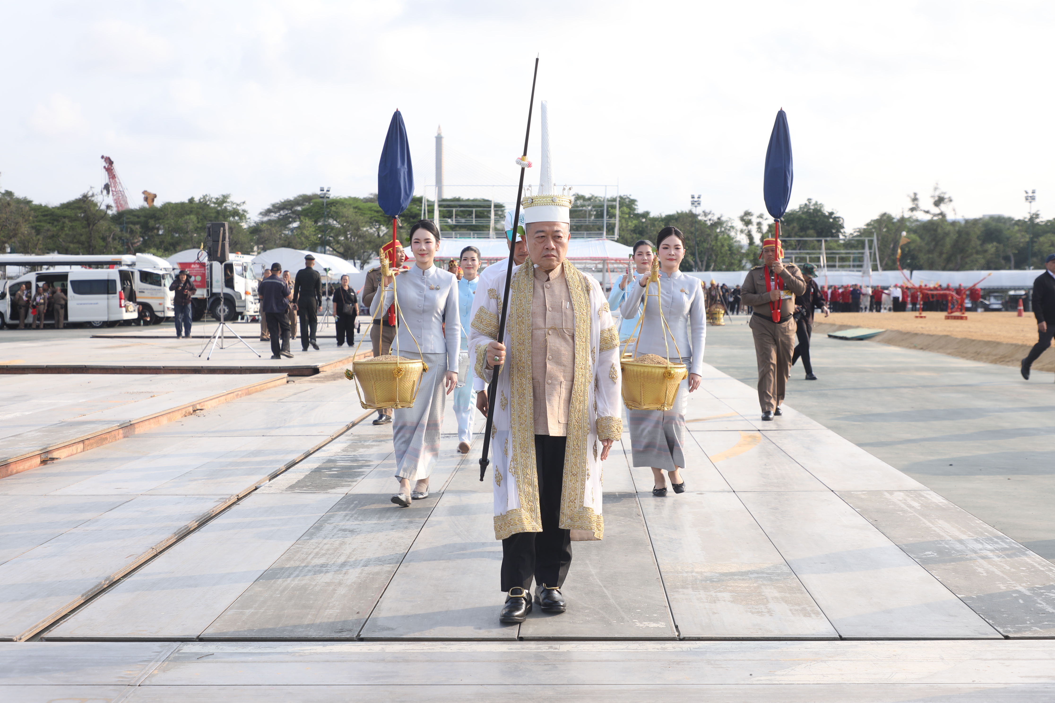 title - ส.ป.ก. ร่วมซ้อมย่อย ครั้งที่ 1 พระราชพิธีพืชมงคลจรดพระนังคัลแรกนาขวัญ ประจำปีพุทธศักราช 2569 